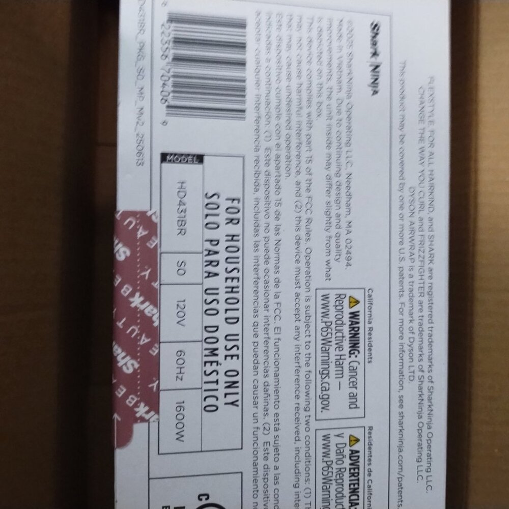 Shark FlexStyle Air Styling & Drying System HD431BR Mocha Brand New In The Box - Picture 7 of 8